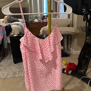 Lilly Pulitzer Pink Polka Dot Tank Top
